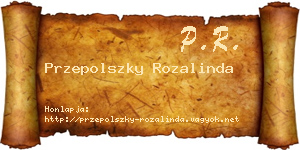 Przepolszky Rozalinda névjegykártya